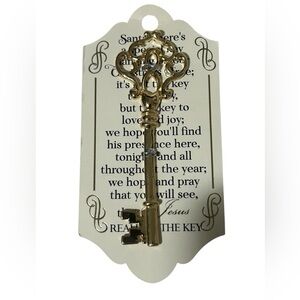 CHRISTMAS KEY GOLD TONE